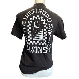 KIDS LARGE BLACK SHORT SLEEVE TSHIRT  THE HIGH ROAD BY VANS NEW W/O TAGS